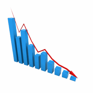 C’est une courbe sous forme de barre dégressive montrant la baisse des statistiques d’accident