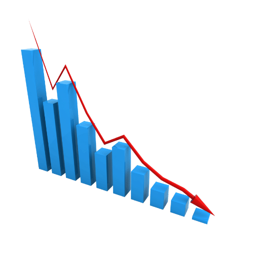 C’est une courbe sous forme de barre dégressive montrant la baisse des statistiques d’accident