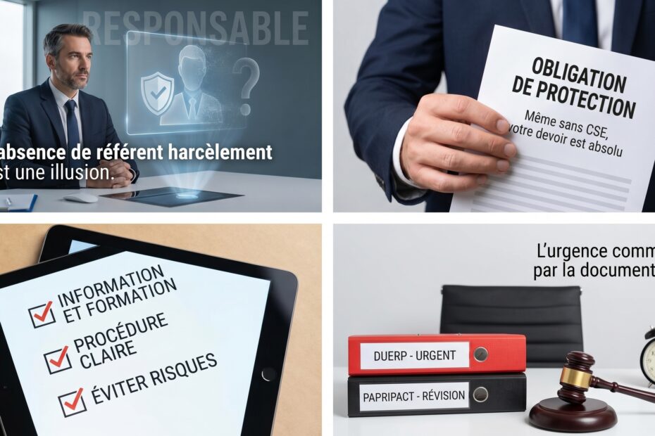 Absence référent harcèlement au travail